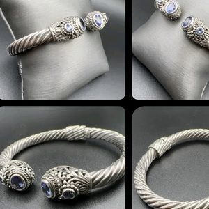 Real Tanzanite Sarda Sterling Silver Artisan of Bali